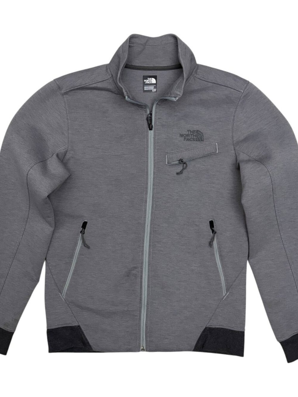 THE NORTH FACE Shell Jacket Gray Full Zip Sweater Shacket Mens Small